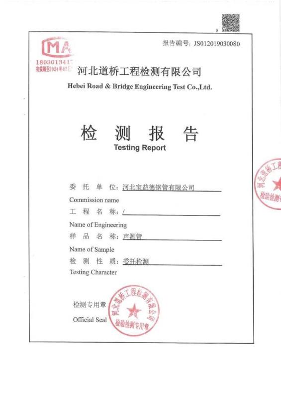 聊城检测报告